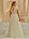 robe de mariée version grande taille, type bohème