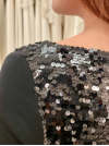 Robe cocktail noire courte Marylin