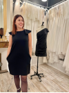 Robe courte crèpe noire, Tara Jarmon, prix dégriffé