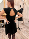Robe courte crèpe noire, Tara Jarmon, prix dégriffé