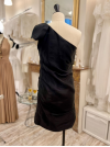 Robe de cocktail haute couture du créateur américain Jay Ahr, en soie plissée