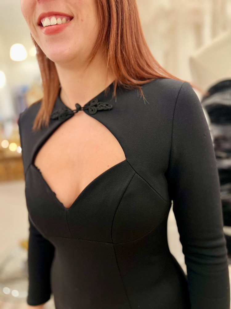 robe courte noire cocktail, style rétro, années 50, outlet prix dégriffé  collection Fêtes Juliette se Marie Aix en Provence, Mar