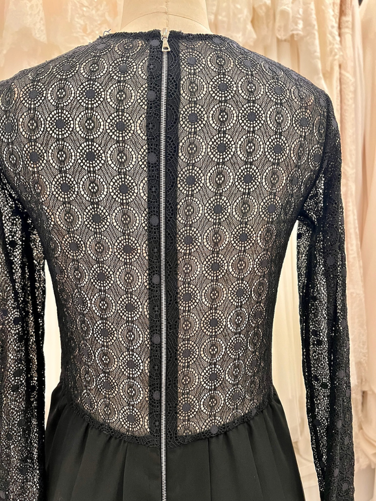 Robe De Cocktail Xhilaration – Dentelle Noire Et Marron – Taille S, Courte