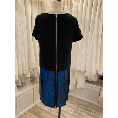 Robe cocktail noire Yves Salomon