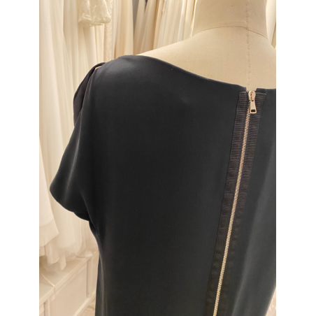 Robe cocktail noire Yves Salomon