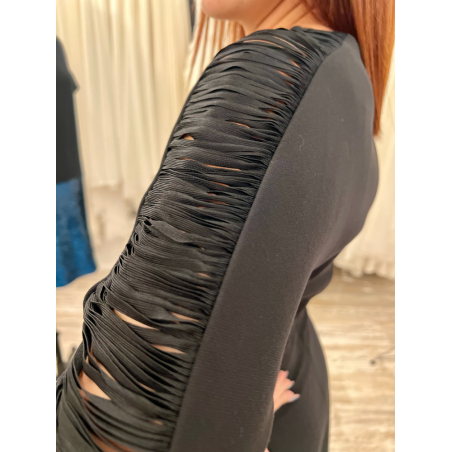 robe courte Sandro, manches longues