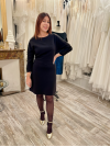 robe courte Sandro, manches longues