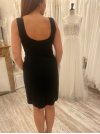 Robe courte noire cocktail
