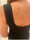 Robe courte noire cocktail