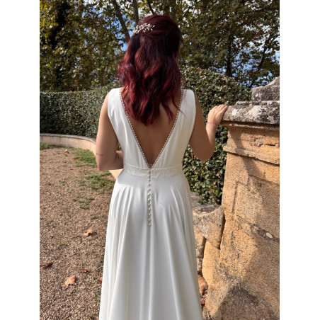 Iris, robe de mariée longue, modèle exclusif Juliette se Marie, by Lambert Créations