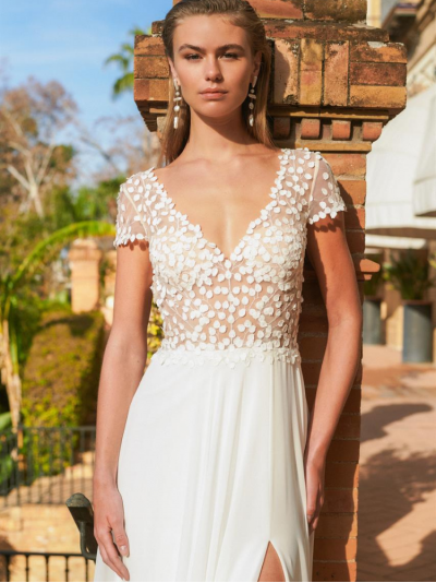 Gardena, robe de mariée longue fluide, Marylise