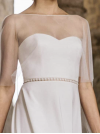 Cape courte de mariée en tulle by Lambert Créations