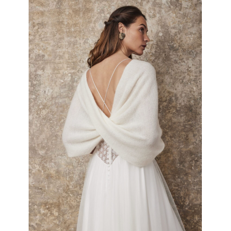 Etole de mariée, snood en mohair  Lambert Créations