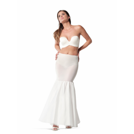 jupon long de mariée forme A sirene princesse
