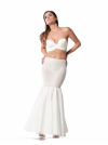 jupon long de mariée forme A sirene princesse