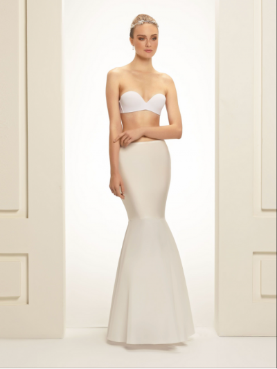 jupon de mariée long forme sirène
