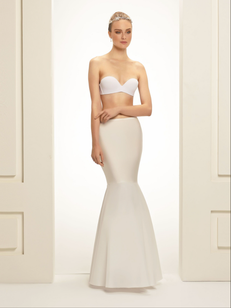 jupon de mariée long forme sirène