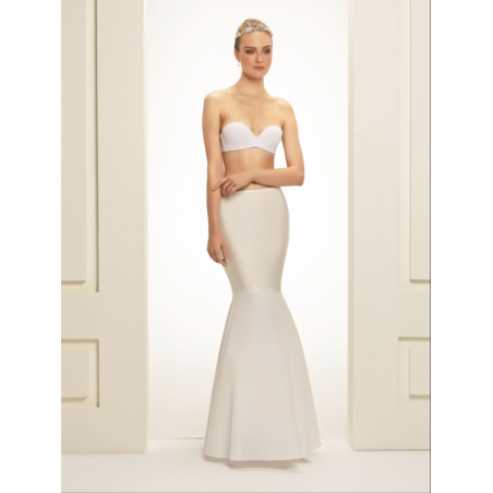 jupon de mariée long forme sirène