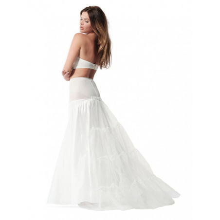 Traine en tulle dur, amovible, pour robe de mariée