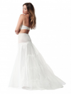 Traine en tulle dur, amovible, pour robe de mariée