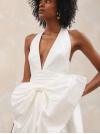 She Loves You, robe  de mariée, en taffeta, forme trapèze, dos nu, noeud, Marylise Bridal