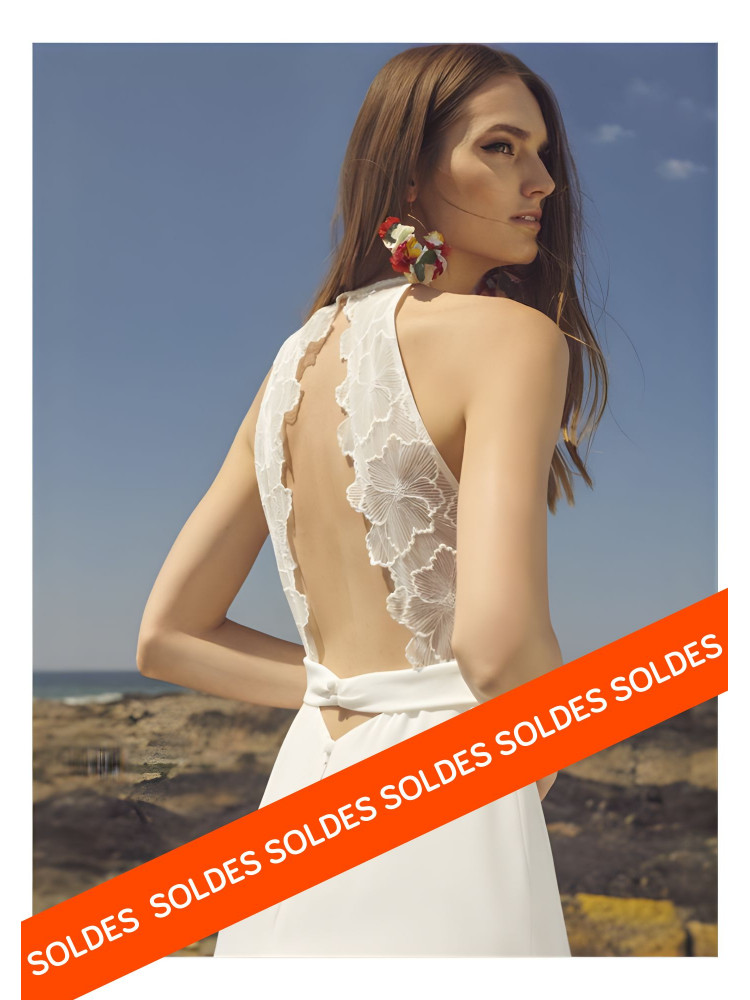 Naïs, robe de mariée longue Rembo Atelier