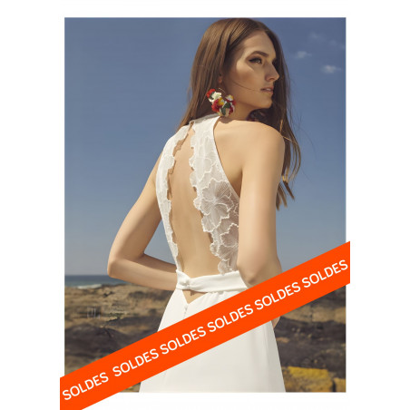 Naïs, robe de mariée longue Rembo Atelier
