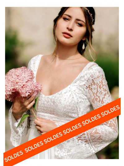 Ombretta d'Elsa Gary bolero dentelle manches longues