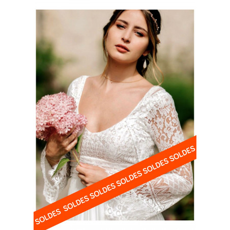 Ombretta d'Elsa Gary bolero dentelle manches longues