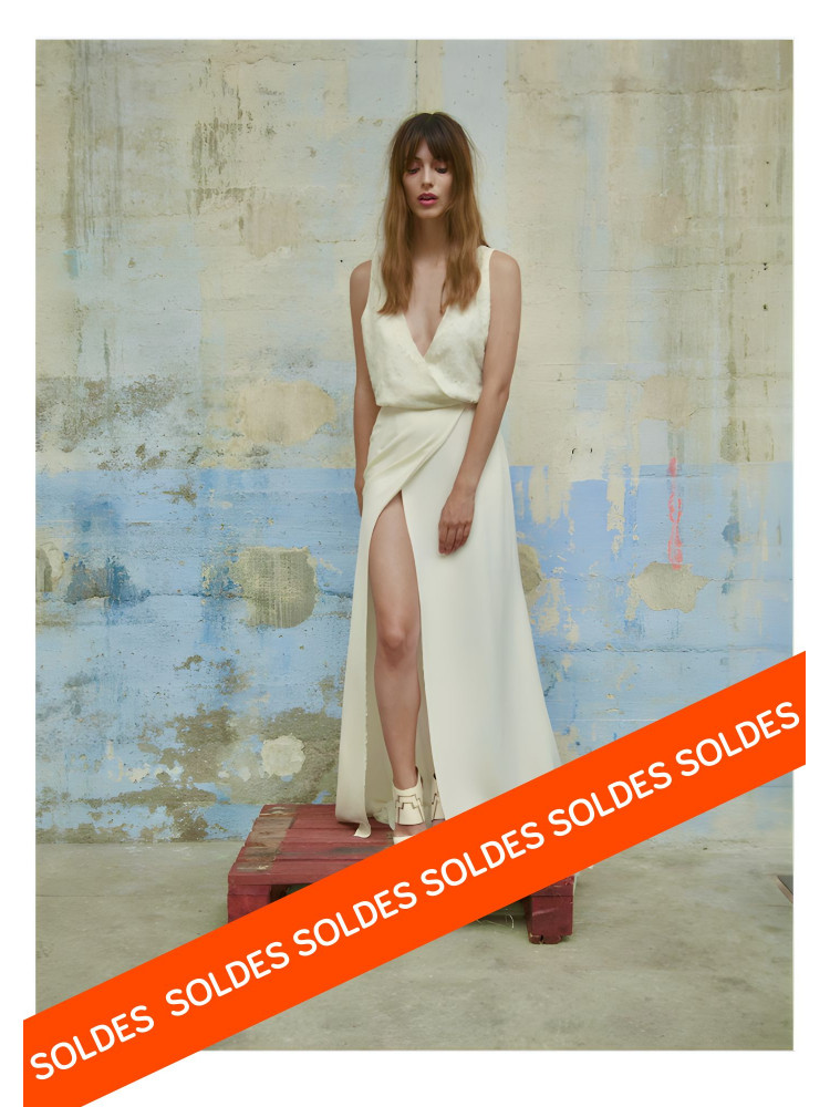 Robe longue de mariée  Ida de Elise Hameau - modèle dégriffé