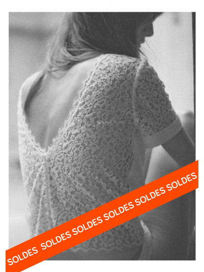 top dentelle de Calais dos nu Elise Hameau