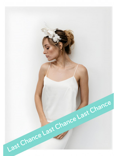 Caraco, débardeur mariée en soie à fines bretelles, By Romance