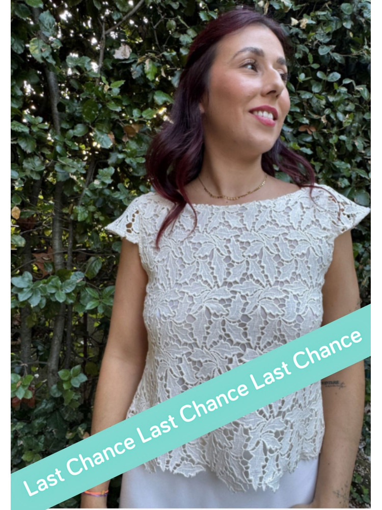 Top en guipure, dos nu. Création Atelier de Juliette, by Juliette se Marie