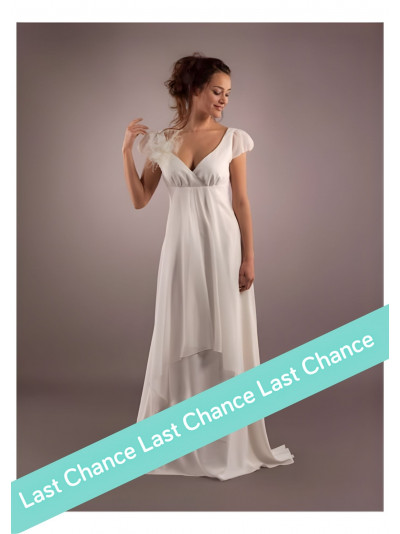 BISQUINE Robe de mariée longue style empire signée Lambert Créations