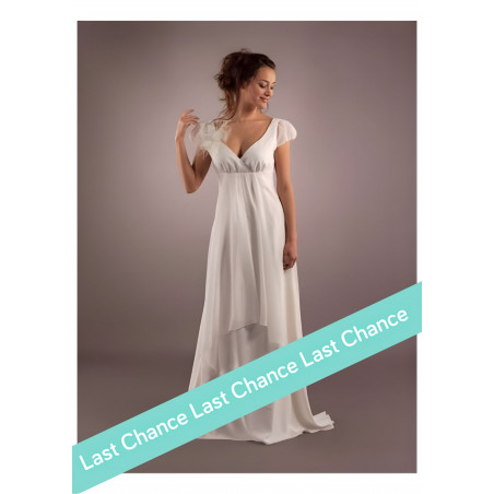 BISQUINE Robe de mariée longue style empire signée Lambert Créations