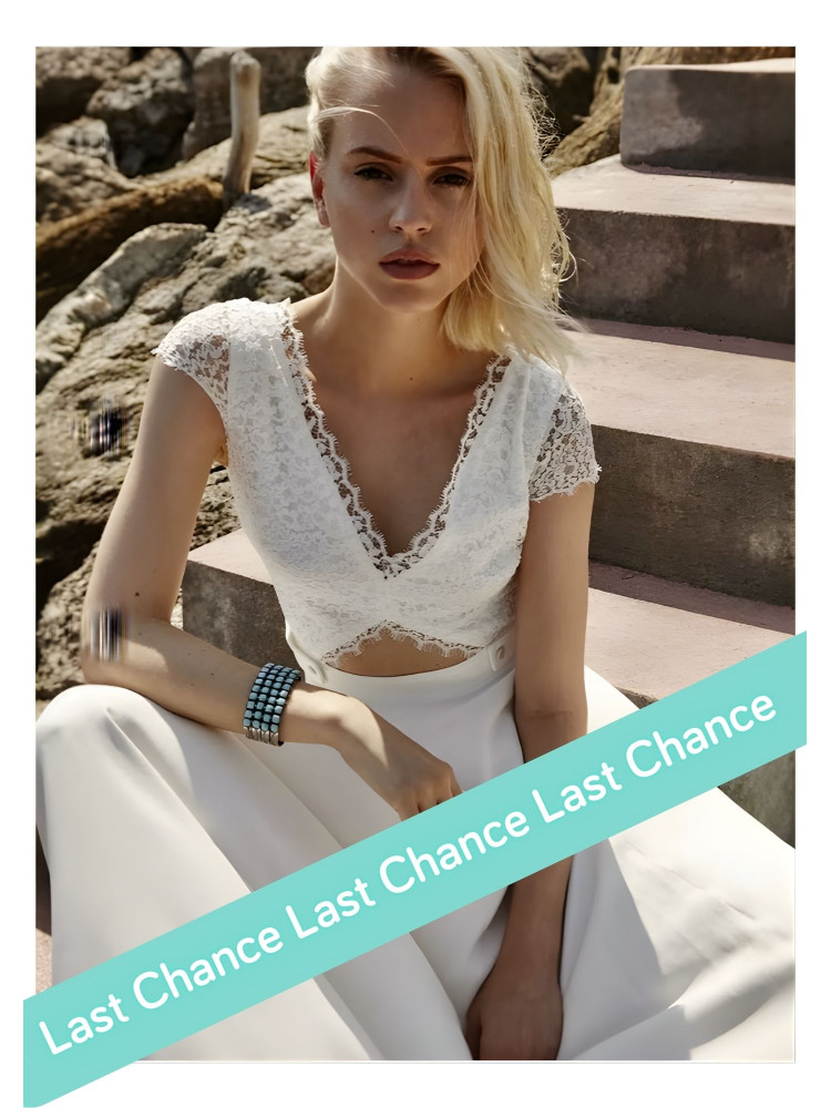 Robe longue de mariée Flore d'Elise Hameau - modèle dégriffé