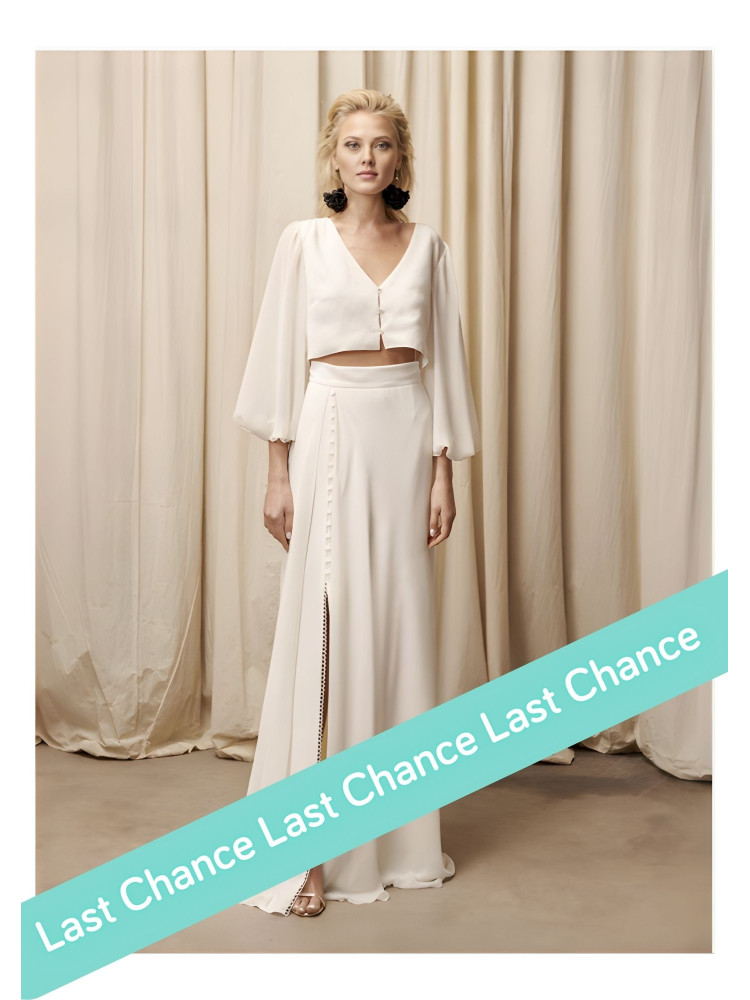 Jupe  longue de mariée mousseline Rembo Styling