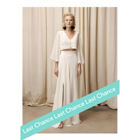 Jupe  longue de mariée mousseline Rembo Styling