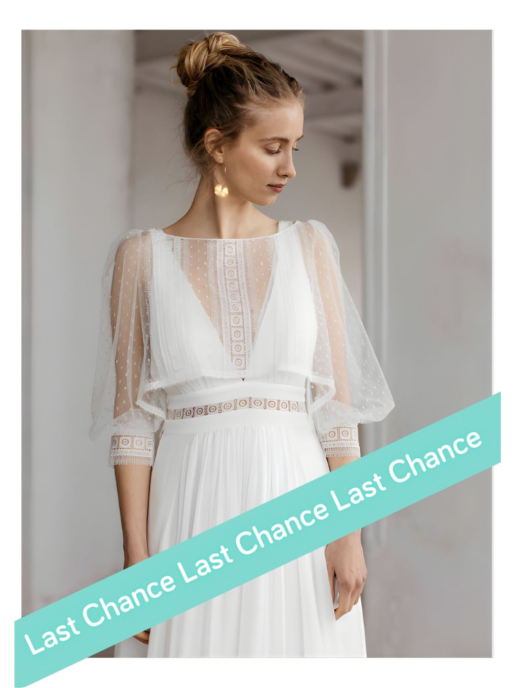 Robe Ocean et Top Oceane, soie et dentelle de Calais de Lambert Créations