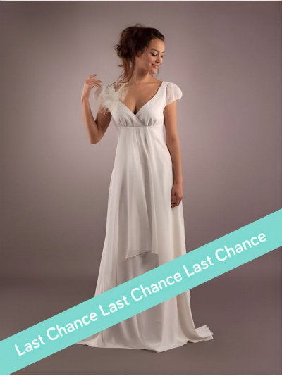 BISQUINE Robe de mariée longue style empire signée Lambert Créations