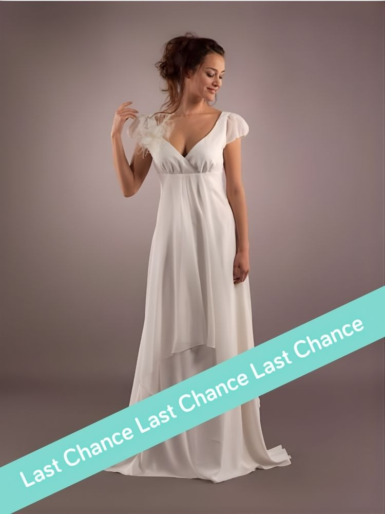 BISQUINE Robe de mariée longue style empire signée Lambert Créations