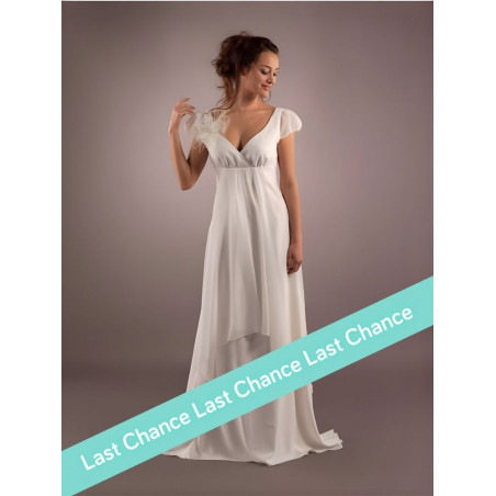 BISQUINE Robe de mariée longue style empire signée Lambert Créations
