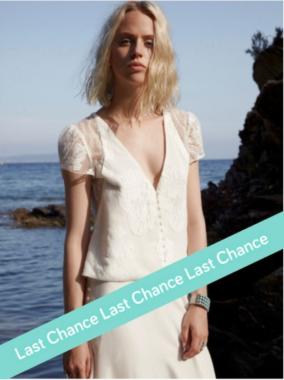 Top Lilas, dentelle de Calais bohème d'Elise Hameau