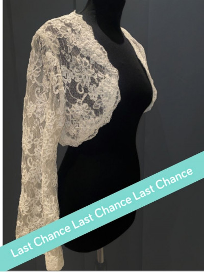 Boléro mariée dentelle blanc