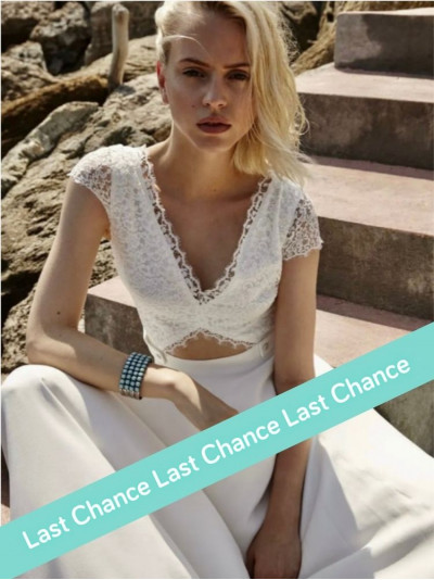 Robe longue de mariée Flore d'Elise Hameau - modèle dégriffé