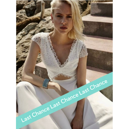 Robe longue de mariée Flore d'Elise Hameau - modèle dégriffé