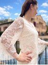 Robe de mariée courte, robe civile, création française Atleier de Juliette