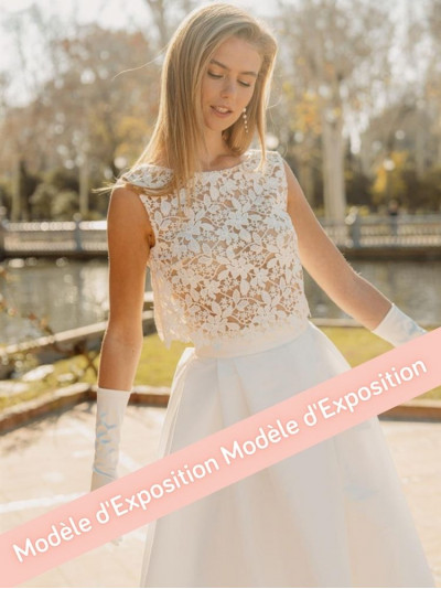 Boléro ou top court en guipure by Marylise