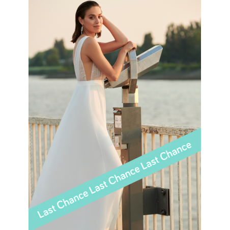 Robe fluide top doré sequin dos nu