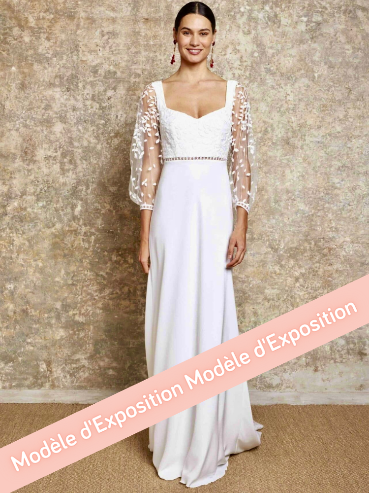 Amazone, robe de mariée longue, manches longues, Lambert Créations, by Juliette se Marie